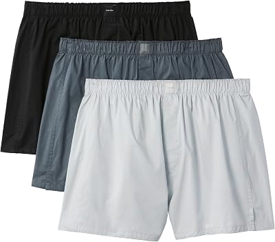 Boxer Trad 3pk 000nb4006a pour Homme, Noir/Turbulence/Brume Portuaire, L