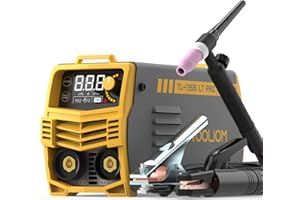 TOOLIOM 135A Stick/Lift TIG Welder 110V MMA ARC Welder Machine with Lift TIG Torch with LCD Display Portable Welding Machine
