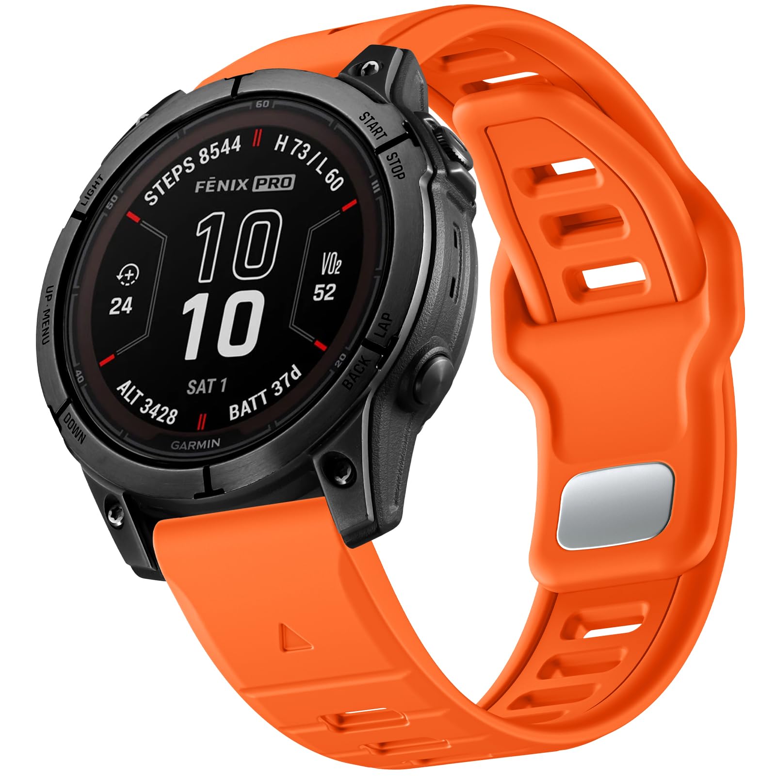 Negatta Strap Compatible With Garmin Fenix 7X/Fenix 7X Pro/Fenix 6X Pro/Fenix 5X Plus/Fenix 5X/Fenix 3/3 HR, 26mm Quick Fit Silicone Watch Strap for Garmin Epix Pro 51mm/Instinct 2X Solar