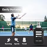FITLY Soft Water Bottle Collapsible Flask Shrinks as You Drink for Running view 7