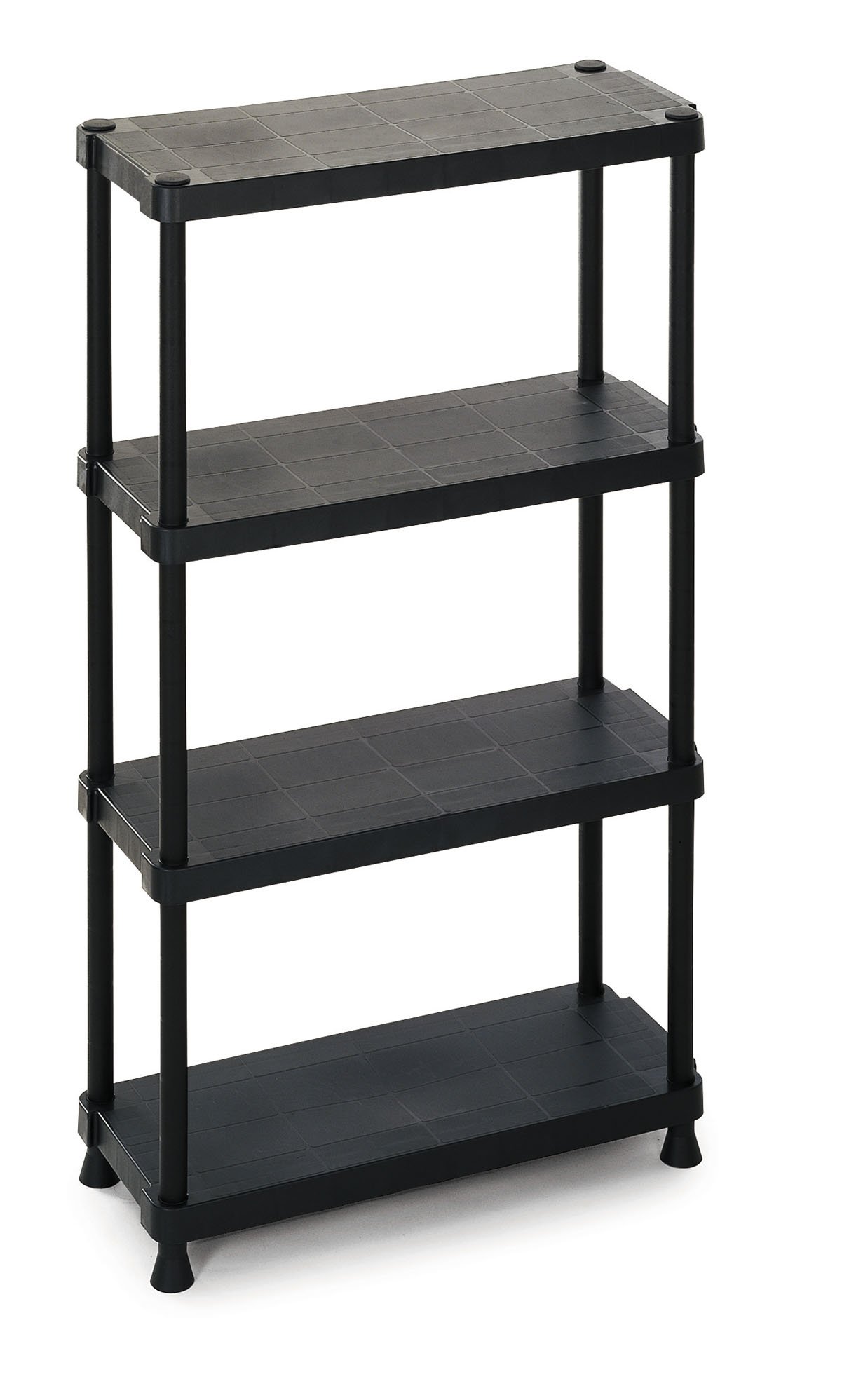 Terry, Scaffalino 1230-4, Modular Shelving with 4 Shelves. Color: Black, - 75x30x135 cm