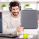 TIMCORR 160 Capacity DVD CD Storage Case Gray Binder Car Organizer view 6
