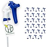 Heluva Green, Blue 24 pack - Replacement Trigger Spray Nozzles Only, No Bottle Included – Heavy Duty, Industrial & Home Use, 