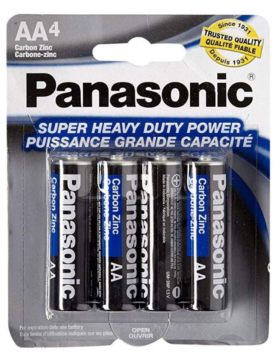 Mua 5741 8PC AA Batteries Super Heavy Duty Power Carbon Zinc Double A ...