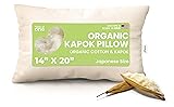 Bean Products Kapok 14" x 20" Japanese Pillow
