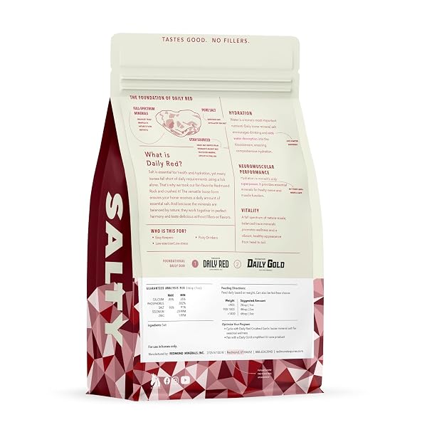 DAILY RED CRUSHED LOOSE MINERALS | MINERAL SALT + ELECTROLYTE SUPPLEMENT FOR HORSES