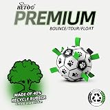 HETOO Dog Football Toy 6 Inch Interac tive Ball with Webbing Durable PU view 3