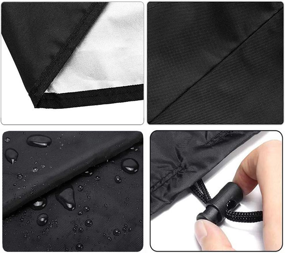 Oslimea Patio Hanging Egg Chair Cover, Durable Lightweight Waterproof Egg Swing Chair Cover with Zipper Fits Most Outdoor Single Swing Egg Chair Dust Protector (75" x 45", Black): Kitchen & Dining