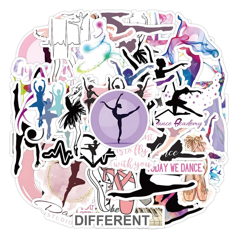 Photo 1 of Dance Stickers |50 Pcs Dancing Waterproof Vinyl Decals for Water Bottles Laptop Luggage Cup Computer Mobile Phone Skateboard Guitar Décor