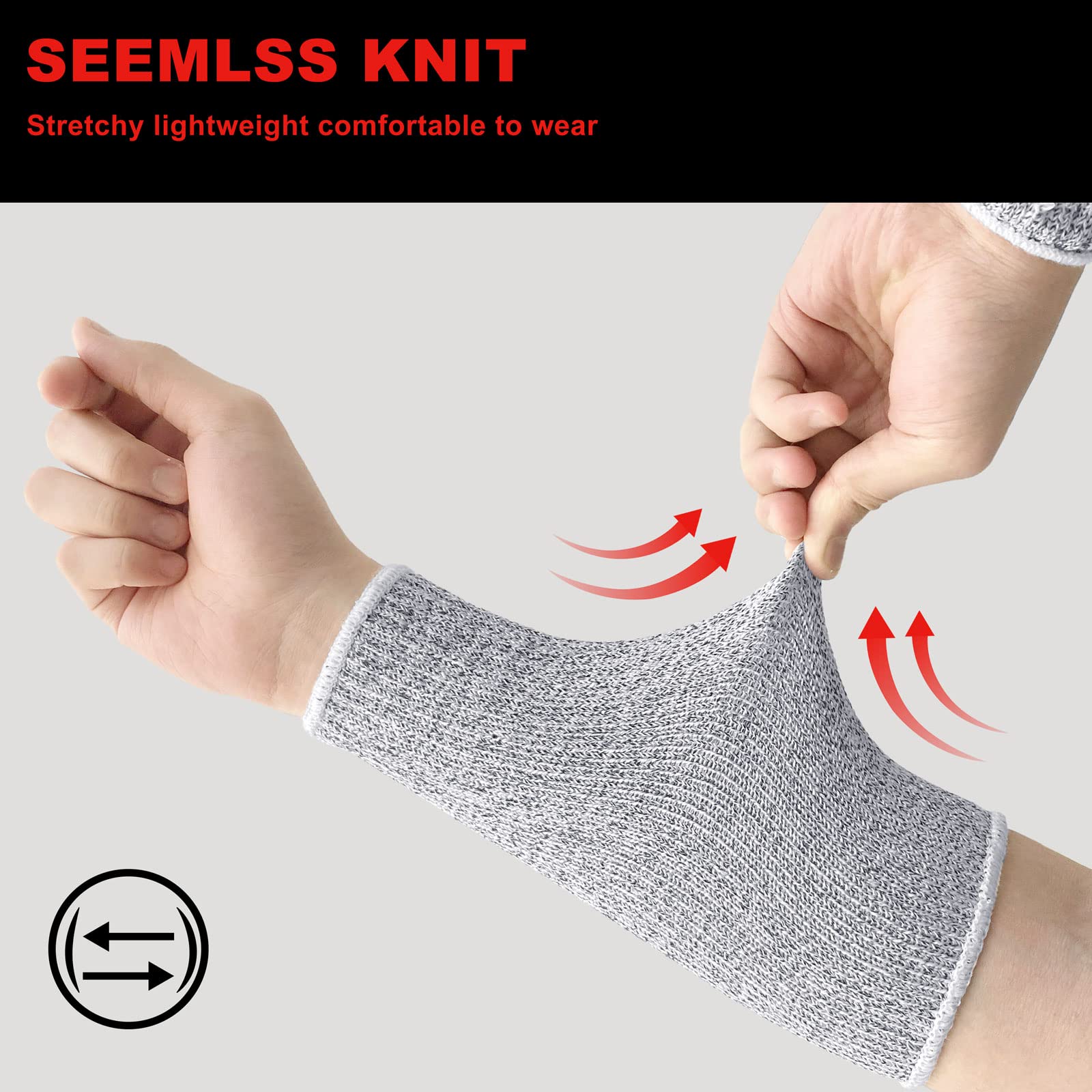Evridwear Arm Protectors for Thin Skin and Bruising Cut Resistant Arm Sleeves Arm Guards Protective Sleeves for Men Women
