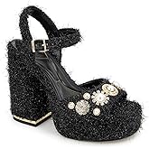 Kenneth Cole New York Women's Dolly Charms Pump, Black Fabric, 8