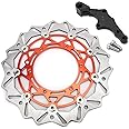 TOFR 320mm Brake Disc Brake Caliper Adapter for HUSQVARNA FE FX TE TX 150-450 22-UP for GASGAS EC EX MC 125-450 21-UP