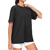 THE GYM PEOPLE Women's Oversized T Shirts Summer Casual Short Sleeve Tops Crewneck Loose Workout Basic Tees