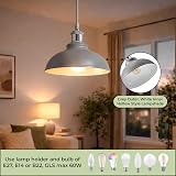 iTrend Metal Ceiling Lamp Shade Black/Inner Gold Easy Fit Pendant view 2
