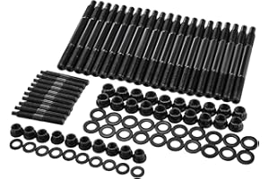 12-Point Cylinder Gasket Head Stud Bolt Kit Fit for Chevy LS1 LS3 5.3L 5.7L 6.0L /LS1 LS6 L98 4.8L 5.3L 6.0L 2004-2019 Engine