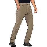 Stlight Mens Snow Ski Water Repellent Softshell Pants for Winter Hiking Fleece Lined Bottom Leg Zipper with 6 Zip Pockets