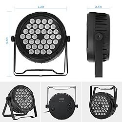 36LEDs RGB Par Lights 4 Pack - 36W LED Par Can