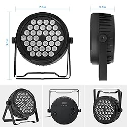 OPPSK 36LED Par Lights 2Pack - 36W RGB Stage Par