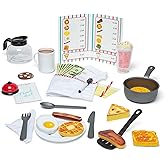 Melissa & Doug Star Diner Restaurant 41-Piece Play Set with Toy Food, Cookware & Play Kitchen Accessories, Preschool Learning Toys for Girls & Boys 3+