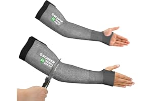 Schwer AIR-SKIN ANSI A6 Cut Resistant Arm Sleeves for Men & Women S903, Non-PFAS Arm Protectors for High Risk Work, Arm Protectors for Thin Skin, Gardening Sleeves for Farming, Lightweight, Breathable