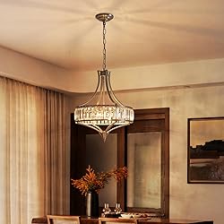 Majhoiw Crystal Chandeliers for Dining Room, Round