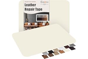 Cahomo Self-Adhesive Leather Repair Patches,8x11 inch Leather Repair Tape for Couches,Vinyl Leather Repair Kit for Furniture,Drivers Car Seats,Handbags,Jackets Beige White