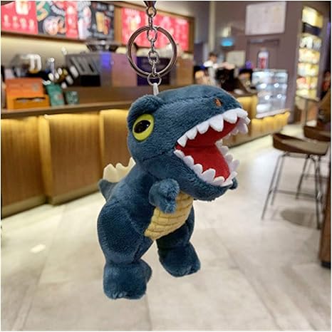 Amazon Co Jp 漫画のキーホルダー 14センチメートル小さな恐竜ぬいぐるみ人形キーホルダーかわいいスクールバッグペンダント人形バッグバックパックの装飾品 Color B ホーム キッチン