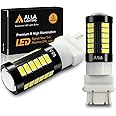 Alla Lighting 2800lm T25 3156 3157 LED Bulbs, White Reverse/Signal/Brake Tail/DRL Lights 4114 3056 4057 4157 3457K 3057 6000K