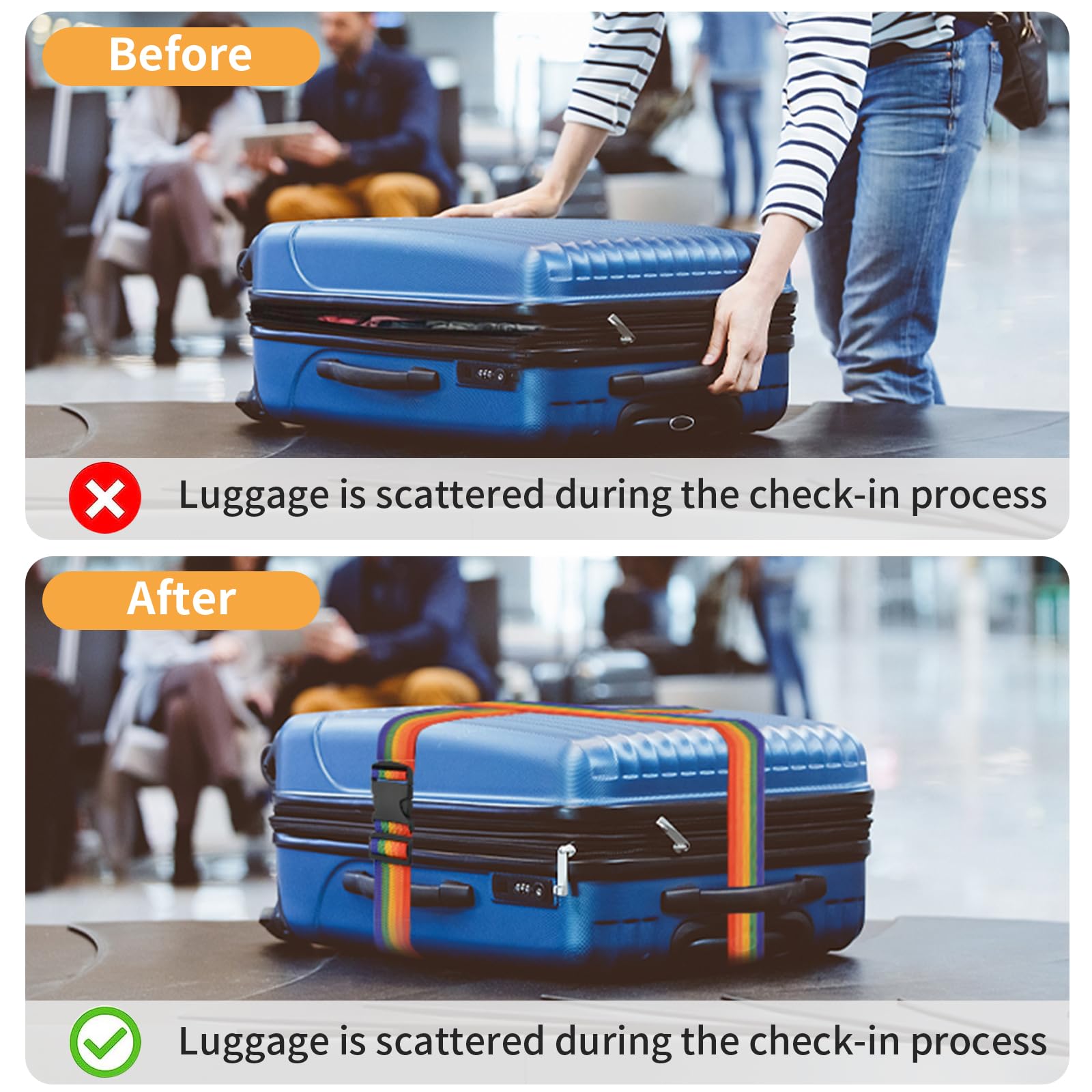 BILIONE BILIONE 4 Pack Luggage Straps 79