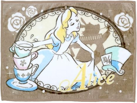 Amazon Co Jp 丸眞 ひざ掛け ディズニー ふしぎの国のアリス 70 100cm ラビットホール 厚手素材 ホーム キッチン