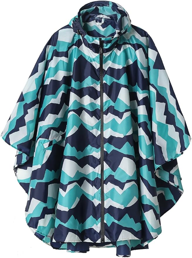 button up rain poncho
