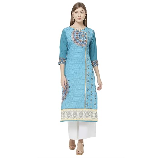 Womens crepe straight Kurta