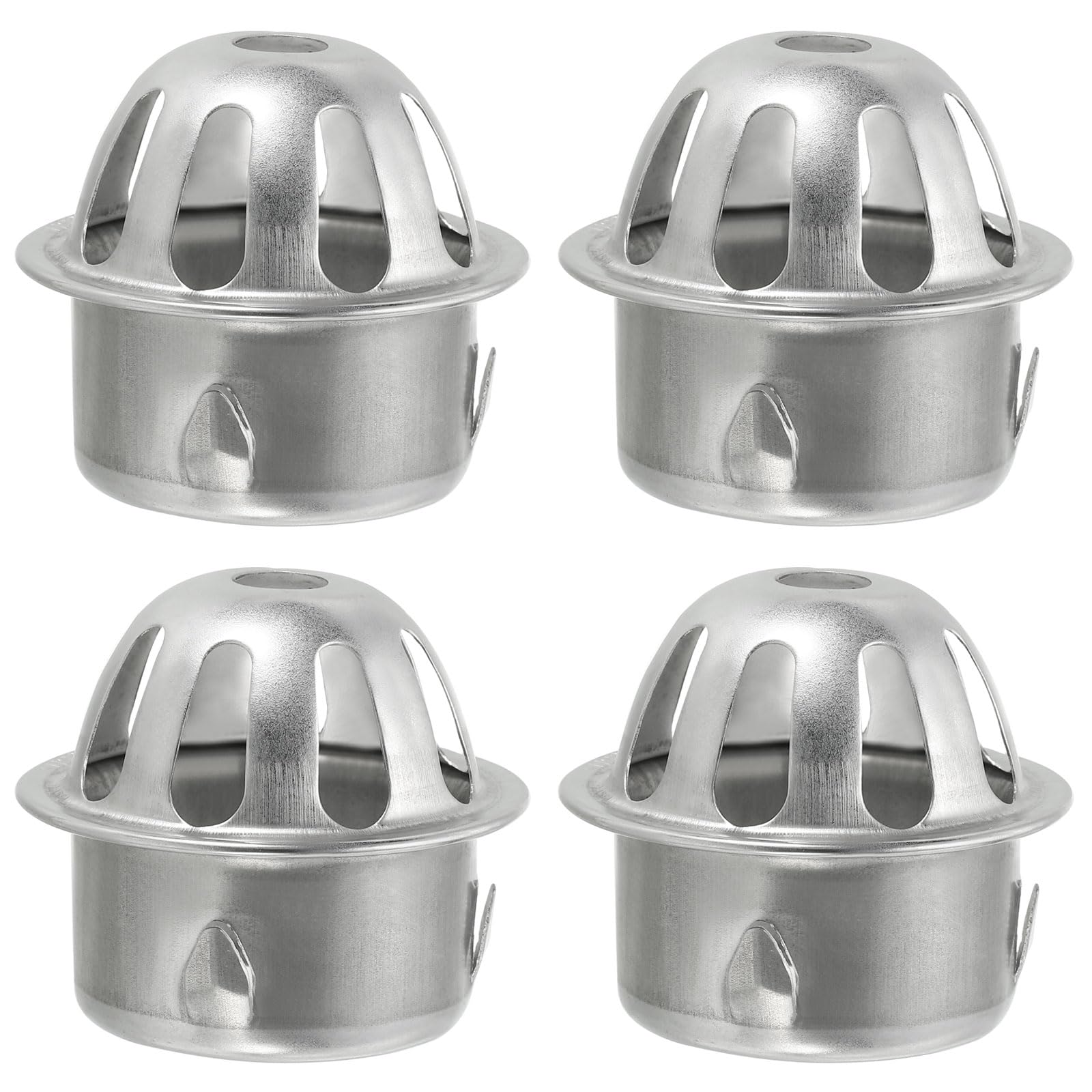 PATIKIL Dome Gutter Guard Filter, 4 Pack 304 Stainless Steel Downspout Strainer, Anti-Blocking Outdoor Gutter Cleaning Tool for Stops Leaves Debris, Fits 1.8-2 Inch