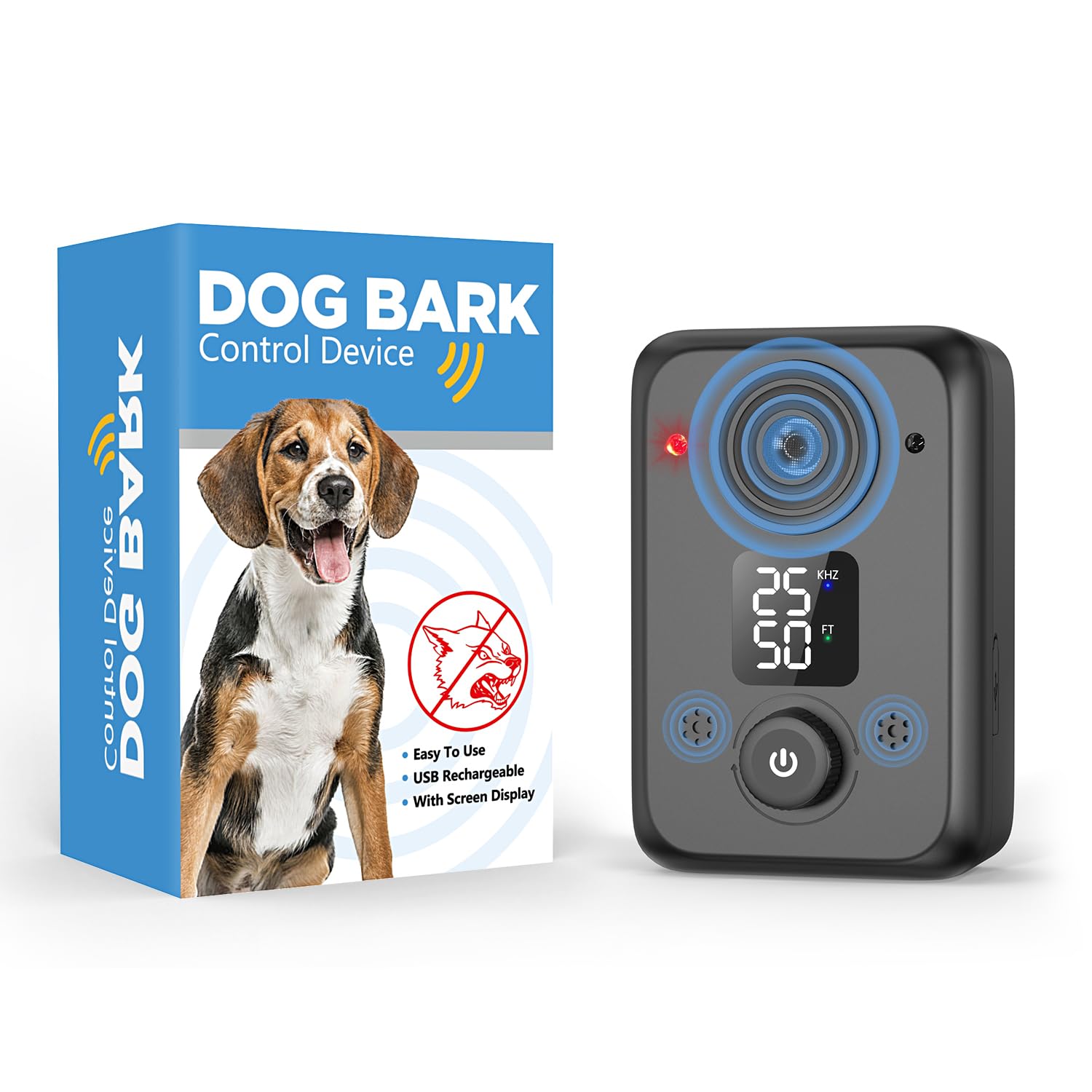 Photo 1 of STANWIS Anti Barking Device for Dogs,50FT Effective Range bark Deterrent Device,3 Modes Rechargeable,Fit All Breeds&Size Dog Black,Medium