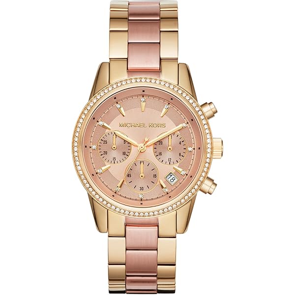 Amazon.com: Michael Kors Bradshaw Chronograph Gold-Tone Stainless