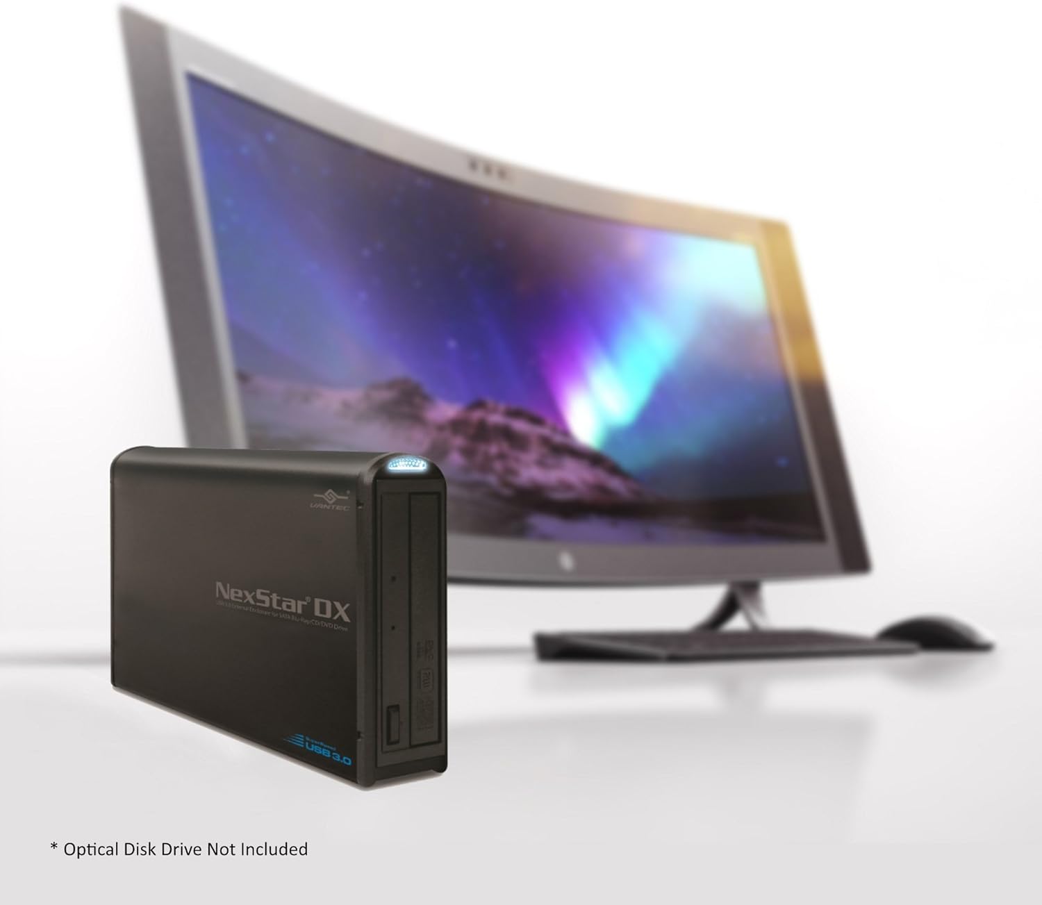 Vantec NST-536S3-BK NexStar DX USB 3.0 External Enclosure for SATA Blu-Ray/CD/DVD Drive All Black: Computers & Accessories