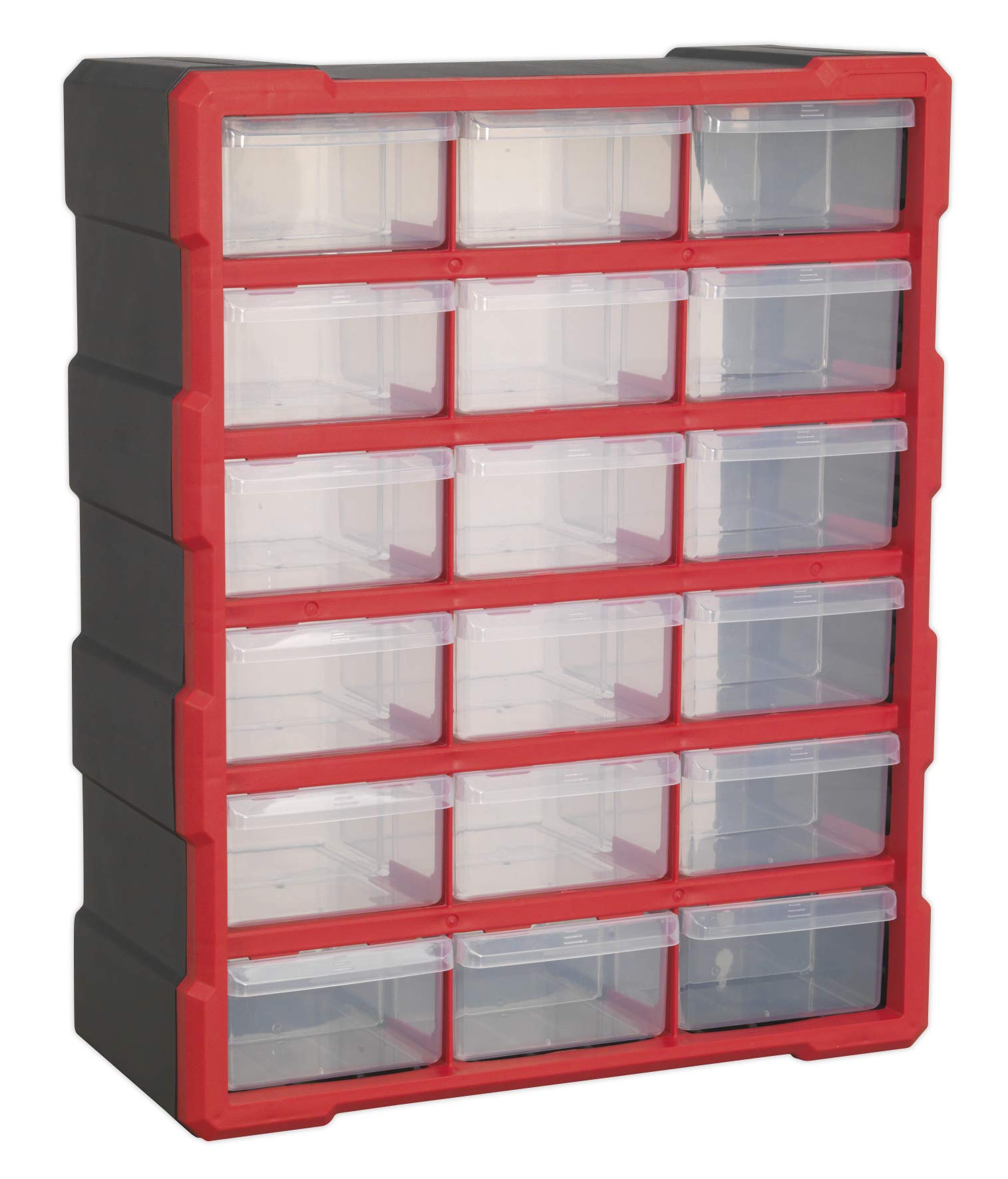 Sealey Apdc18R Cabinet Box 18 Drawer - Red/Black
