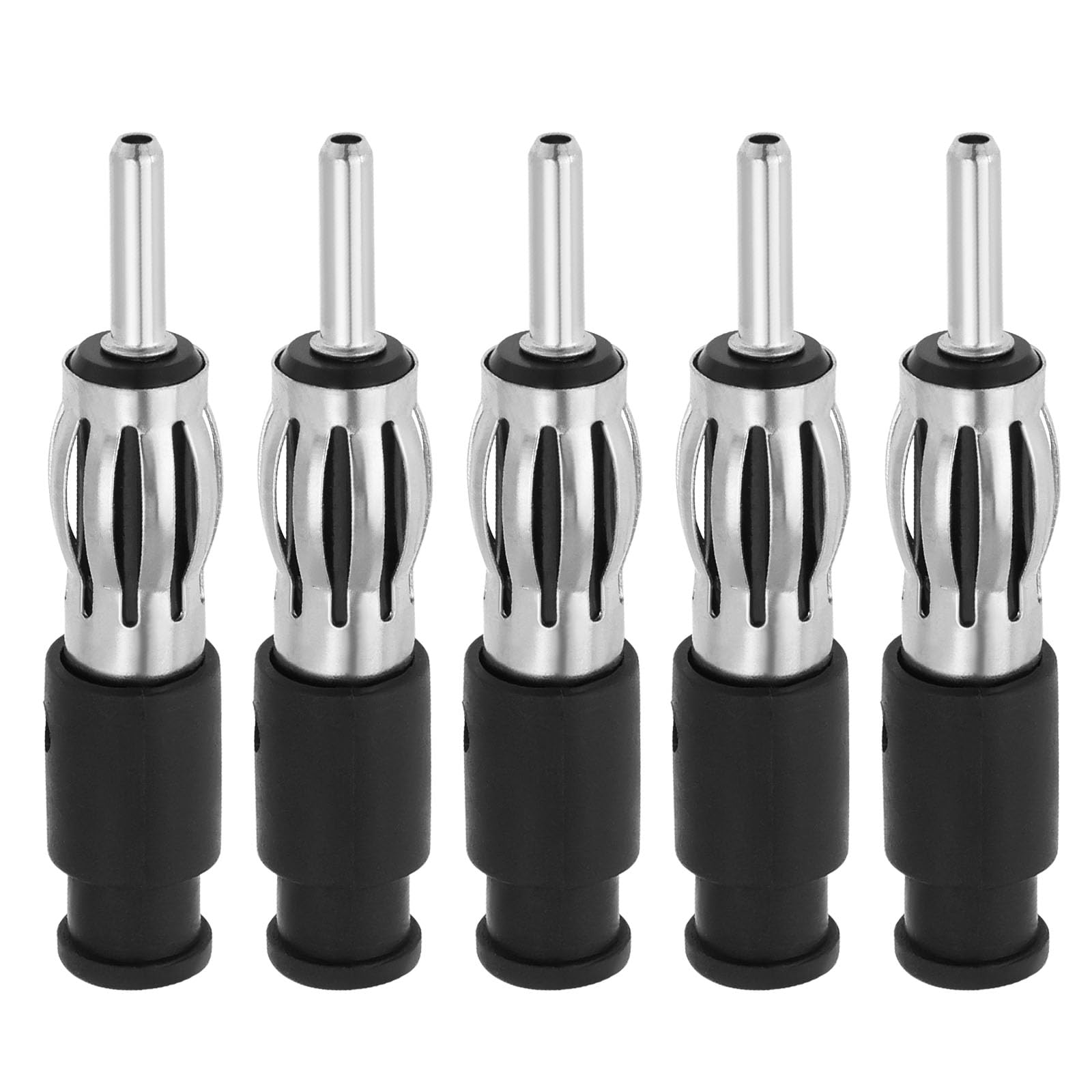 VGOL 5Sets Din Car Stereo Radio Male Plug Fits Most Types Of Older Car Radio Aerial Socket Antenna Connector Antenna Ports DIN Plug
