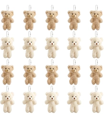Lot De 9 Jouets Chiots En Peluche Miniatures – Pendentifs Porte-clés Ou Sac à Dos, Chiens Toutous Doux 10 Cm, Cadeaux Anniversaire Fête