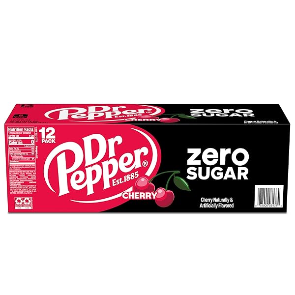 DR PEPPER ZERO SUGAR – CHERRY, 12 OZ, 12 PK