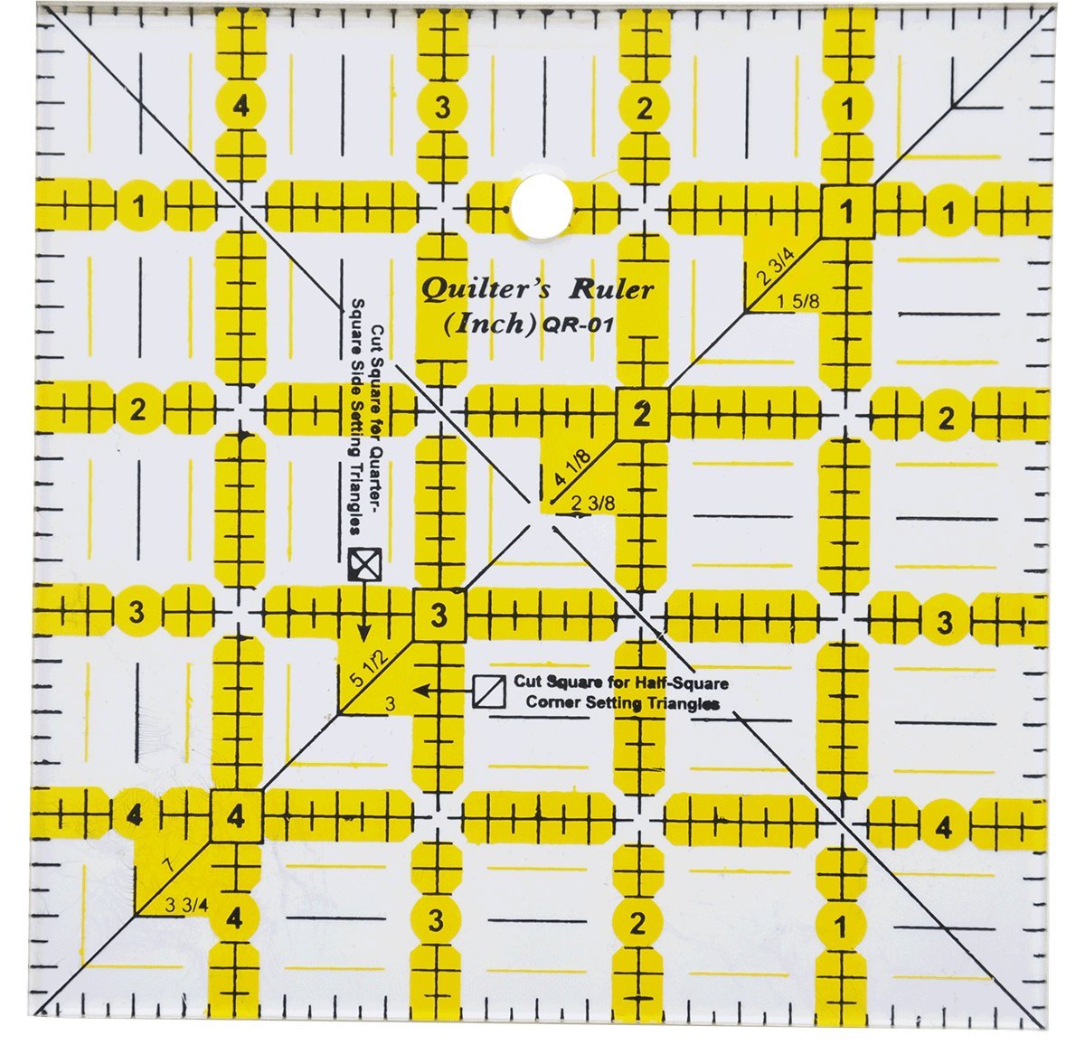 HONEYSEW Non-Slip Quilter's Ruler-5"X5" (5"X5")