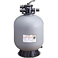 VEVOR Sand Filter, 24-inch, Up to 65 GPM Flow Rate, Above Inground Swimming Pool Sand Filter System with 7-Way Multi-Port Valve, Filter, Backwash, Rinse, Raecirculate, Waste, Winter, Closed Functions