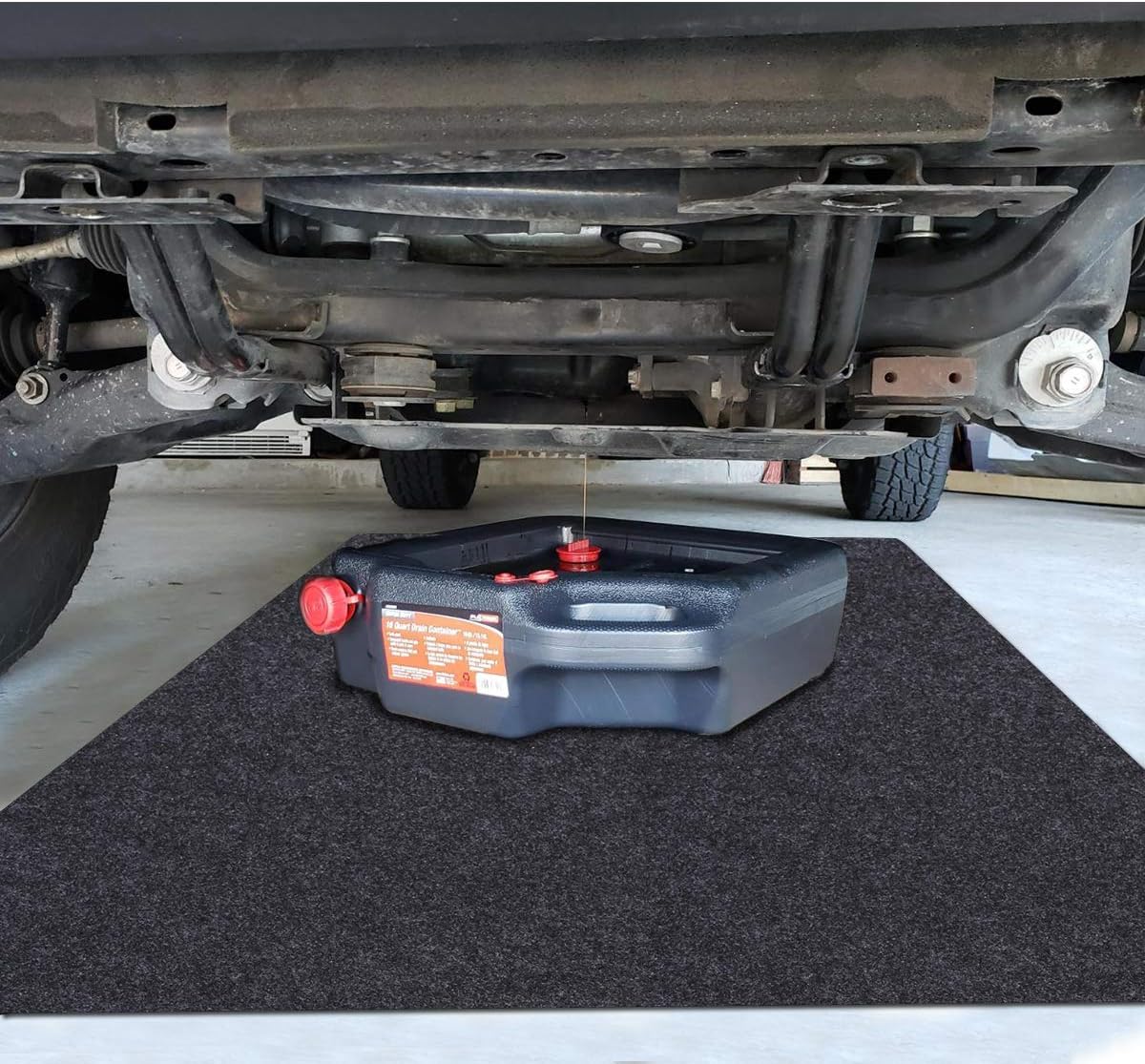Sensko Oil Spill Mat，Premium Absorbent Mat – Reusable，Oil Pad Contains Liquids，Protects Garage Floor or car Trunk，Absorb Materials，Anti-Slip and Waterproof Backing，Washable (Oil Spill Mat 36" x 36"): Automotive