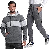Lololeneon Sweatsuits for Men Tracksuits 2 Pieces Sets Hoodies Casual Sweat Suits Jogging Running Sportsuits Outfits