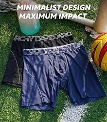 DAVID ARCHY Mens Underwear Mesh Quick Dry Boxer