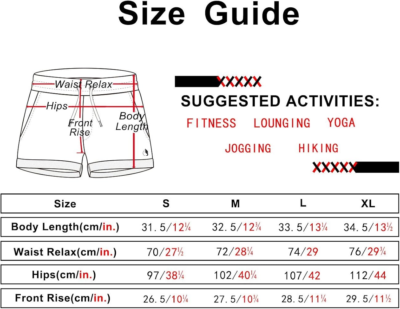 icyzone Workout Lounge Shorts for Women - Athletic Running Jogging Cotton Sweat Shorts(Pack of 2): Clothing