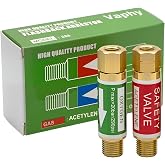 VAPHY Oxygen Acetylene Flashback Arrestors Set Regulator End | 9/16-18 Threads B Size