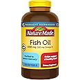Nature Made Fish Oil Omega 3 Supplements, 1000mg Softgels, Omega 3 Fish Oil for Healthy Heart Support, 320 Softgels, 160 Day Supply