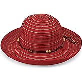 Wallaroo Hat Company Women’s Breton Sun Hat – UPF 50+ UV Sun Protection, Packable, Travel-Friendly, Adjustable, Medium Size