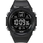 Timex Gentlemen's Precision 50mm Timepiece - Dual Black Digital main image 1